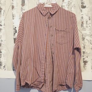 Striped button-down